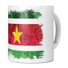 SURINAME GRUNGE FLAG 11OZ NOVELTY MUG