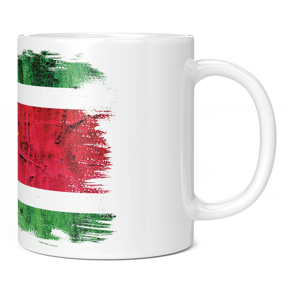 SURINAME GRUNGE FLAG 11oz NOVELTY MUG Mugs