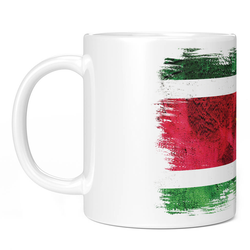 SURINAME GRUNGE FLAG 11oz NOVELTY MUG Mugs