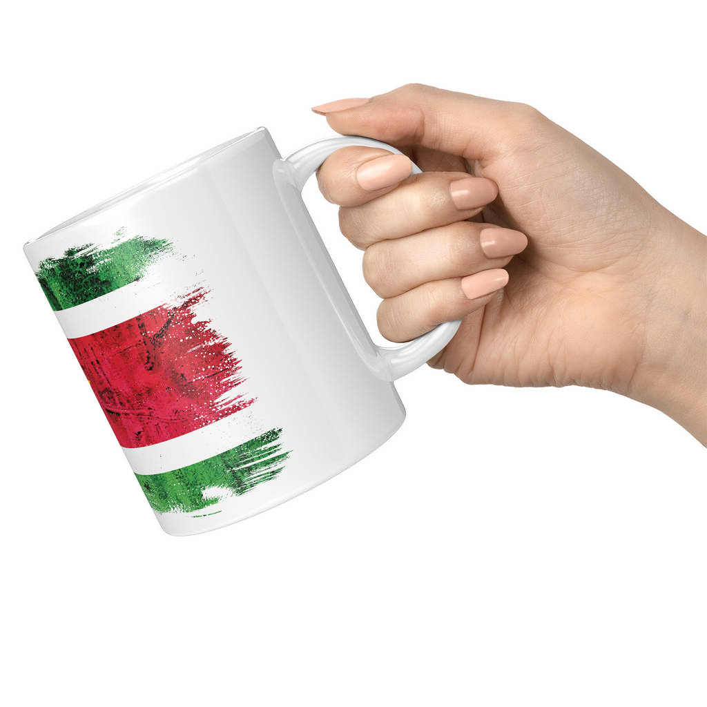 SURINAME GRUNGE FLAG 11oz NOVELTY MUG Mugs