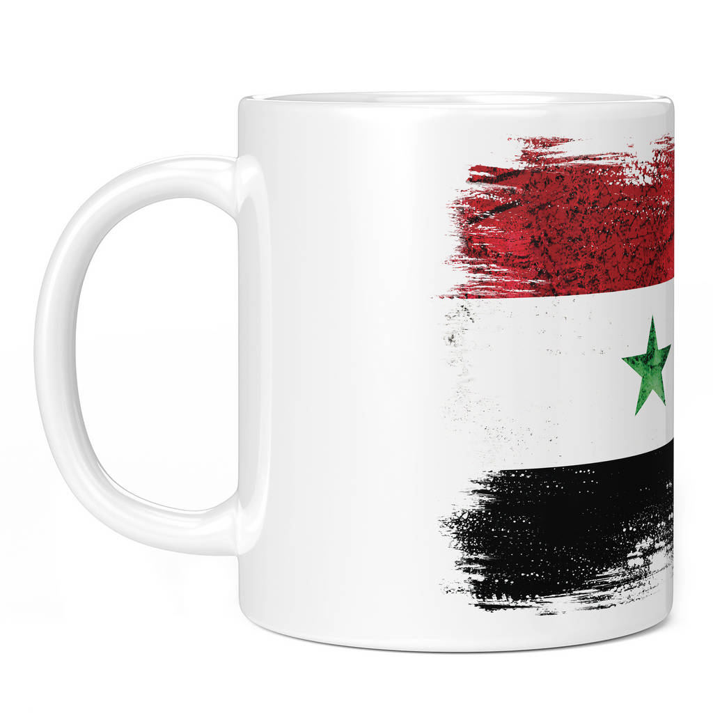 SYRIA GRUNGE FLAG 11oz NOVELTY MUG Mugs