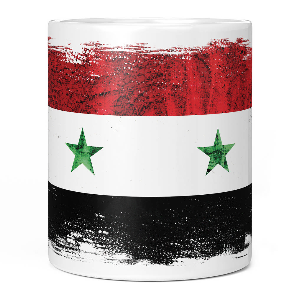 SYRIA GRUNGE FLAG 11oz NOVELTY MUG Mugs