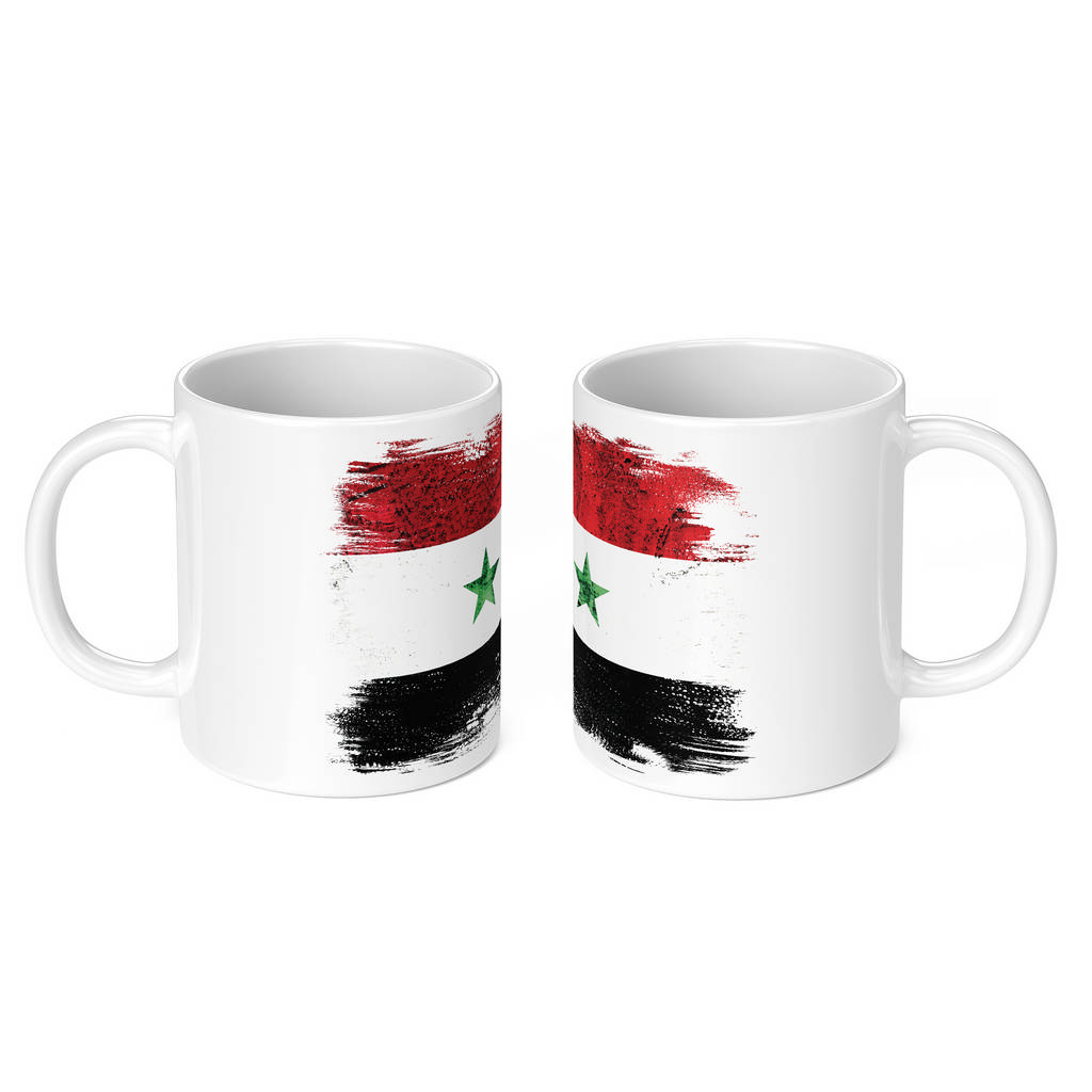 SYRIA GRUNGE FLAG 11oz NOVELTY MUG Mugs