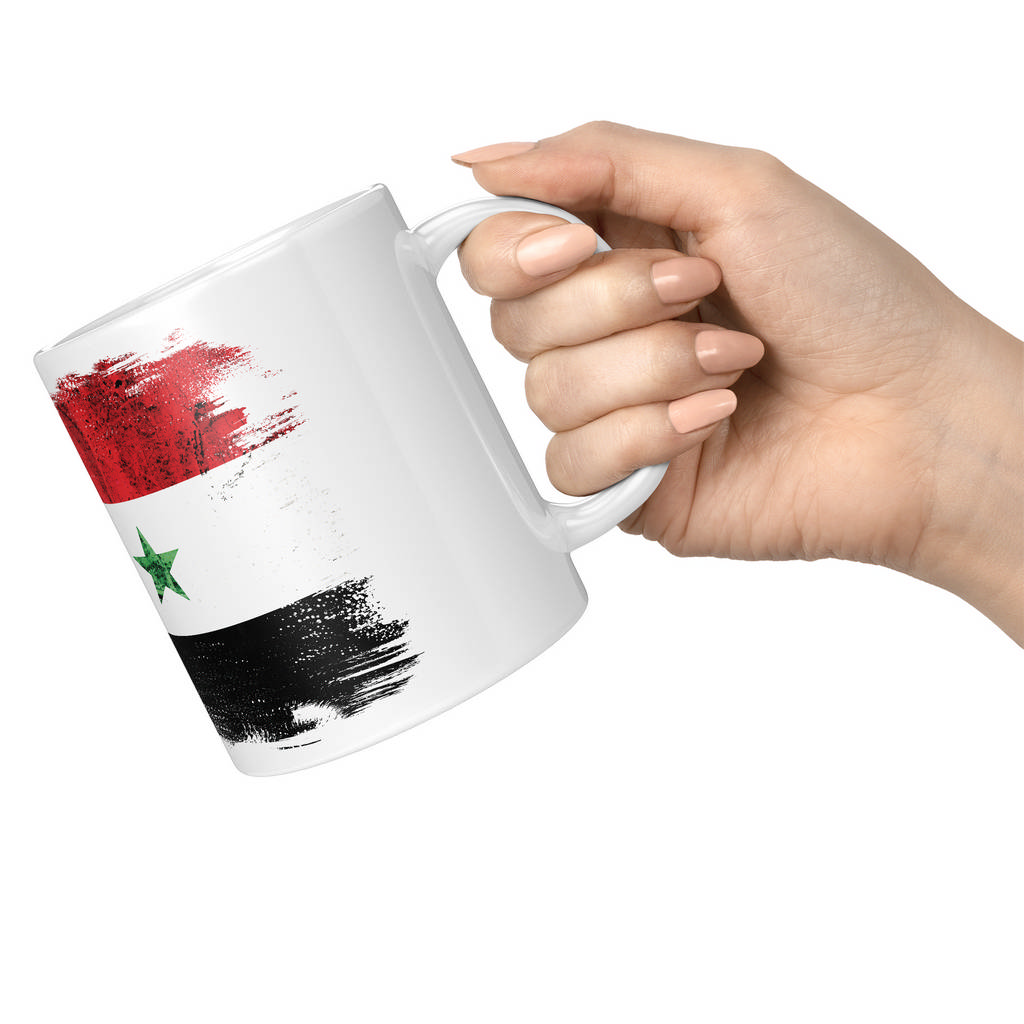 SYRIA GRUNGE FLAG 11oz NOVELTY MUG Mugs