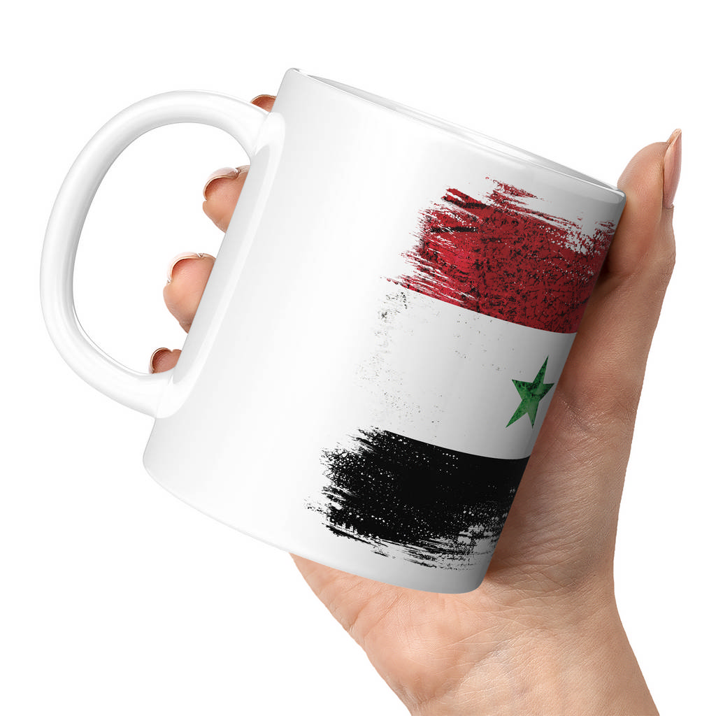 SYRIA GRUNGE FLAG 11oz NOVELTY MUG Mugs