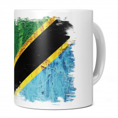 TANZANIA GRUNGE FLAG 11OZ NOVELTY MUG