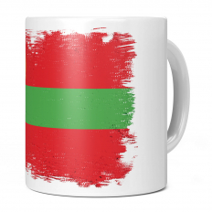 TRANSNISTRIA GRUNGE FLAG 11OZ NOVELTY MUG