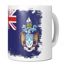 TRISTAN DA CUNHA GRUNGE FLAG 11OZ NOVELTY MUG