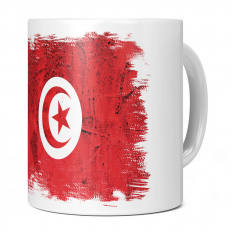 TUNISIA GRUNGE FLAG 11OZ NOVELTY MUG