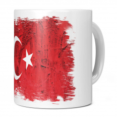 TURKEY GRUNGE FLAG 11OZ NOVELTY MUG