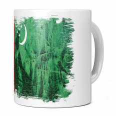 TURKMENISTAN GRUNGE FLAG 11OZ NOVELTY MUG