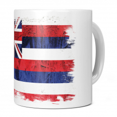 HAWAII STATE GRUNGE FLAG 11OZ NOVELTY MUG