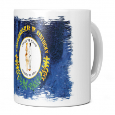 KENTUCKY STATE GRUNGE FLAG 11OZ NOVELTY MUG