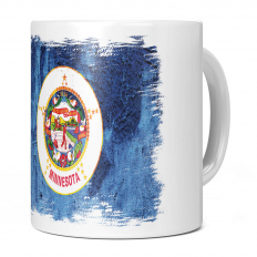 MINNESOTA STATE GRUNGE FLAG 11OZ NOVELTY MUG