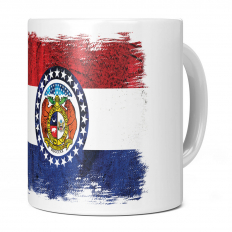 MISSOURI STATE GRUNGE FLAG 11OZ NOVELTY MUG