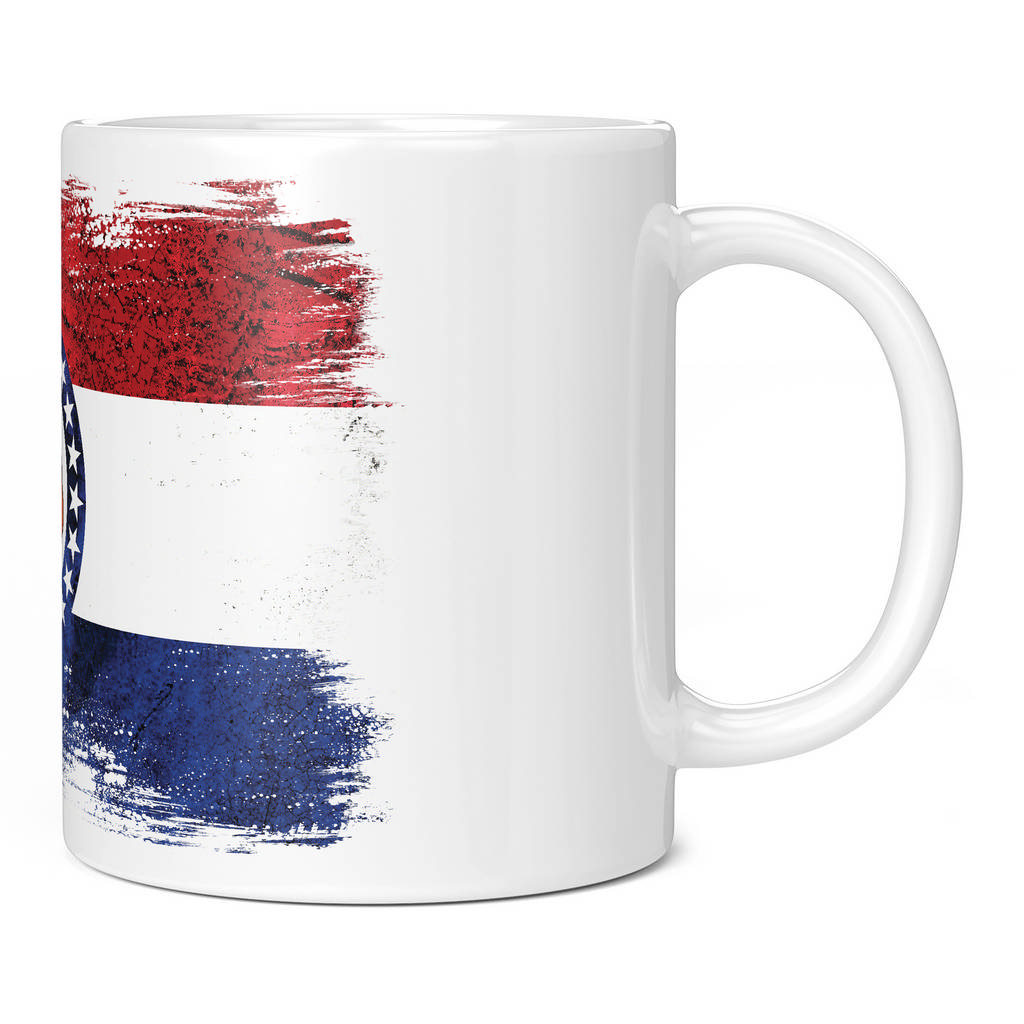 MISSOURI STATE GRUNGE FLAG 11oz NOVELTY MUG Mugs