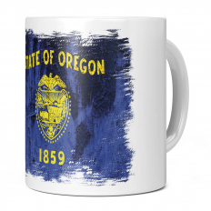 OREGON STATE GRUNGE FLAG 11OZ NOVELTY MUG