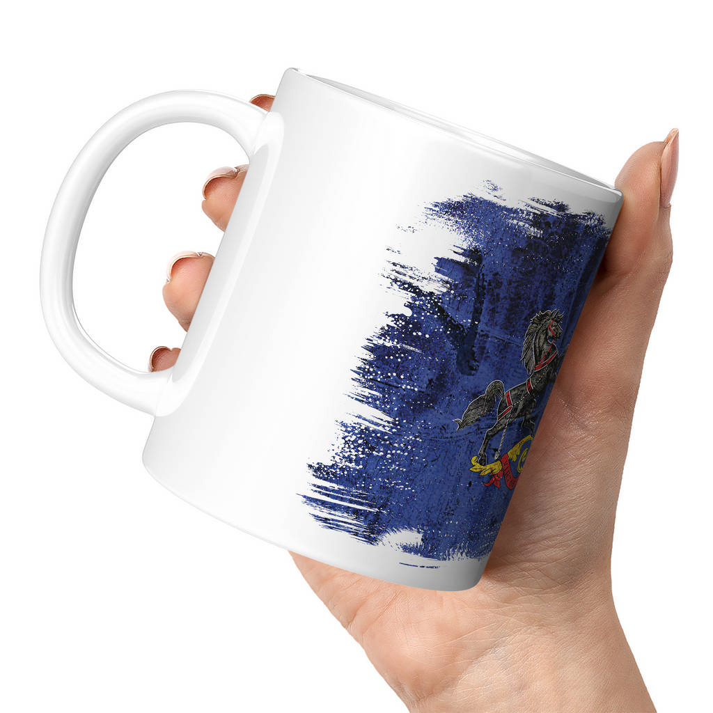 PENNSYLVANIA STATE GRUNGE FLAG 11oz NOVELTY MUG Mugs