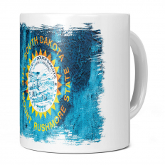 SOUTH DAKOTA STATE GRUNGE FLAG 11OZ NOVELTY MUG