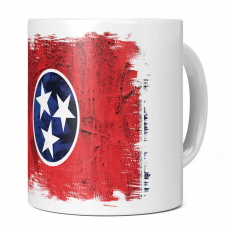 TENNESSEE STATE GRUNGE FLAG 11OZ NOVELTY MUG