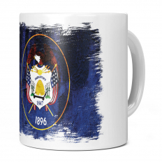 UTAH STATE GRUNGE FLAG 11OZ NOVELTY MUG