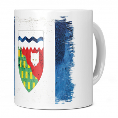 NORTHWEST TERRITORIES GRUNGE FLAG 11OZ NOVELTY MUG