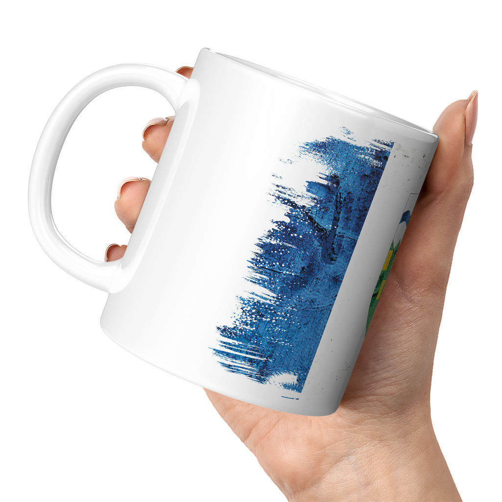 NORTHWEST TERRITORIES GRUNGE FLAG 11oz NOVELTY MUG Mugs