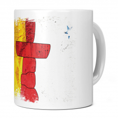 NUNAVUT GRUNGE FLAG 11OZ NOVELTY MUG