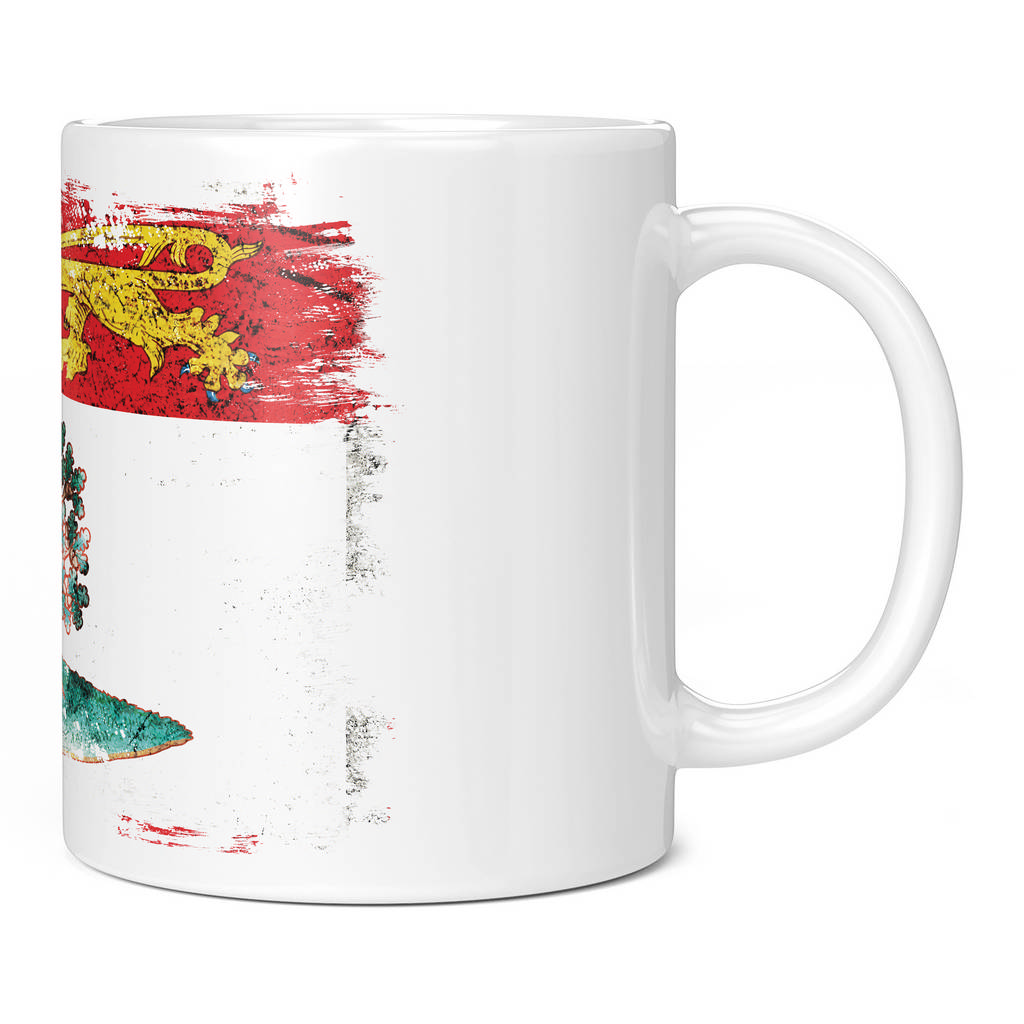 PRINCE EDWARD ISLAND GRUNGE FLAG 11oz NOVELTY MUG Mugs
