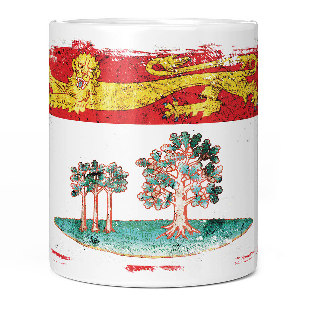 PRINCE EDWARD ISLAND GRUNGE FLAG 11oz NOVELTY MUG Mugs