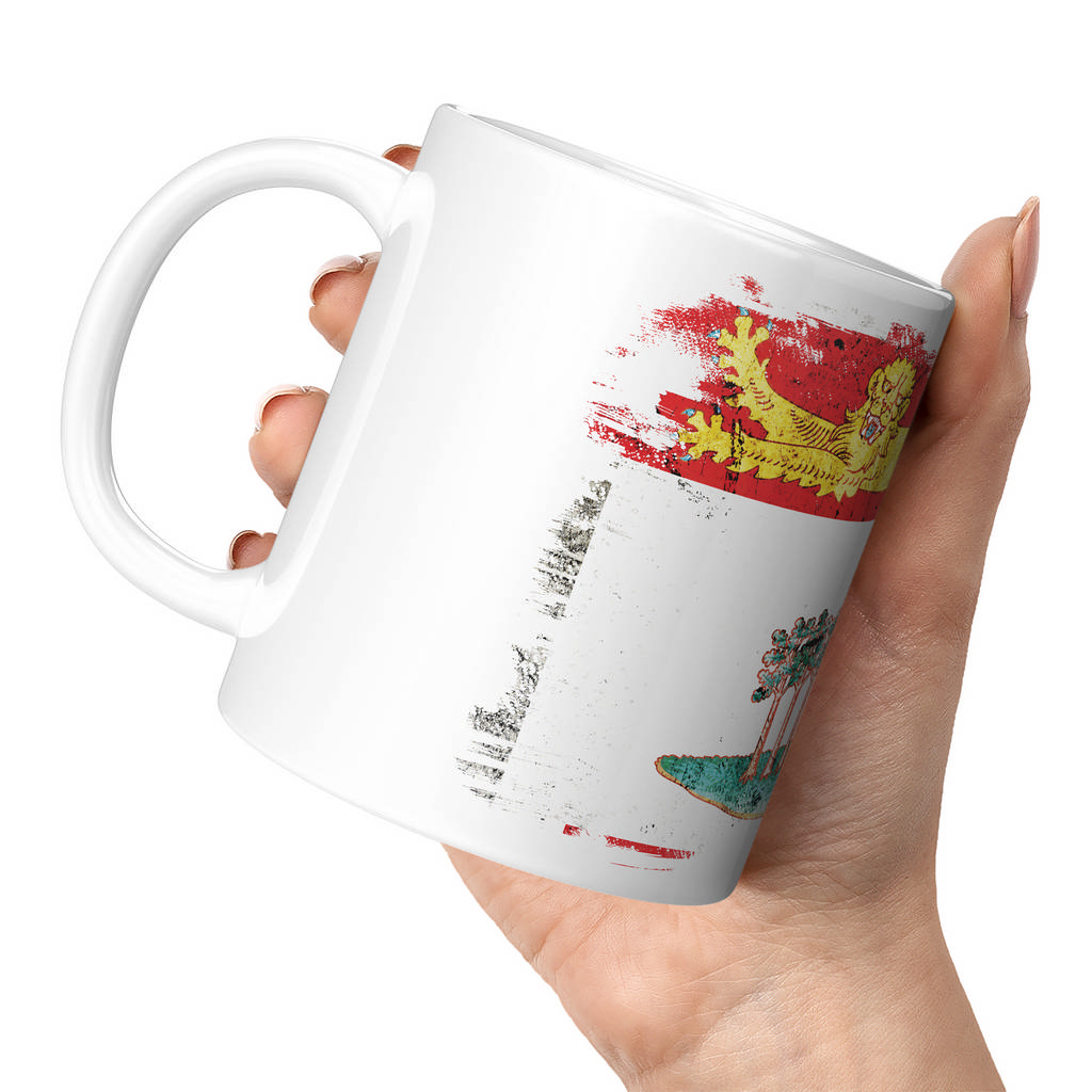 PRINCE EDWARD ISLAND GRUNGE FLAG 11oz NOVELTY MUG Mugs