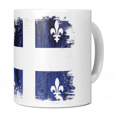 QUEBEC GRUNGE FLAG 11OZ NOVELTY MUG