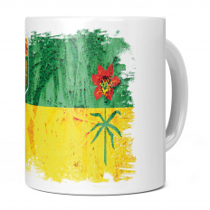 SASKATCHEWAN GRUNGE FLAG 11OZ NOVELTY MUG