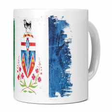 YUKON GRUNGE FLAG 11OZ NOVELTY MUG