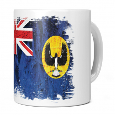 SOUTH AUSTRALIA GRUNGE FLAG 11OZ NOVELTY MUG