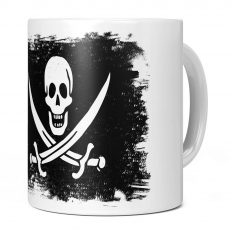 PIRATE GRUNGE FLAG 11OZ NOVELTY MUG