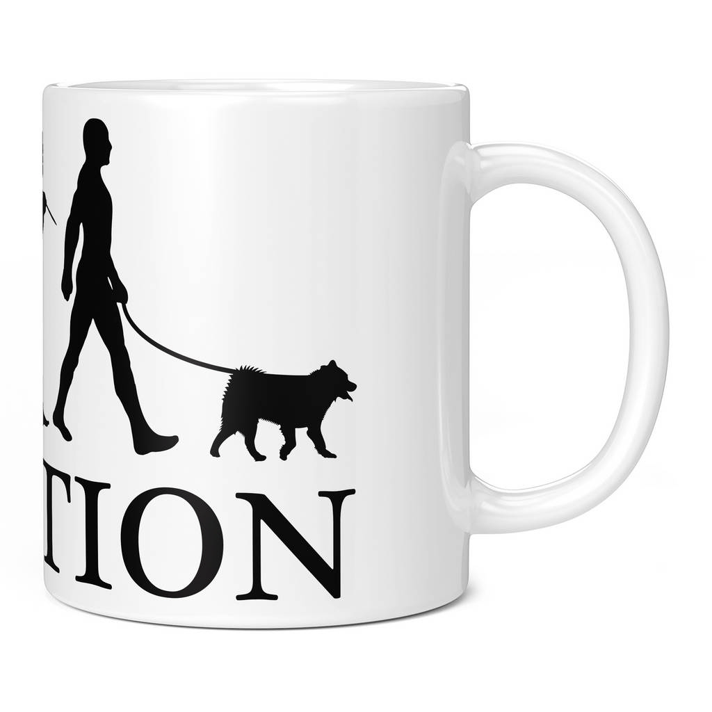 NORWEGIAN ELKHOUND EVOLUTION 11oz NOVELTY MUG Mugs
