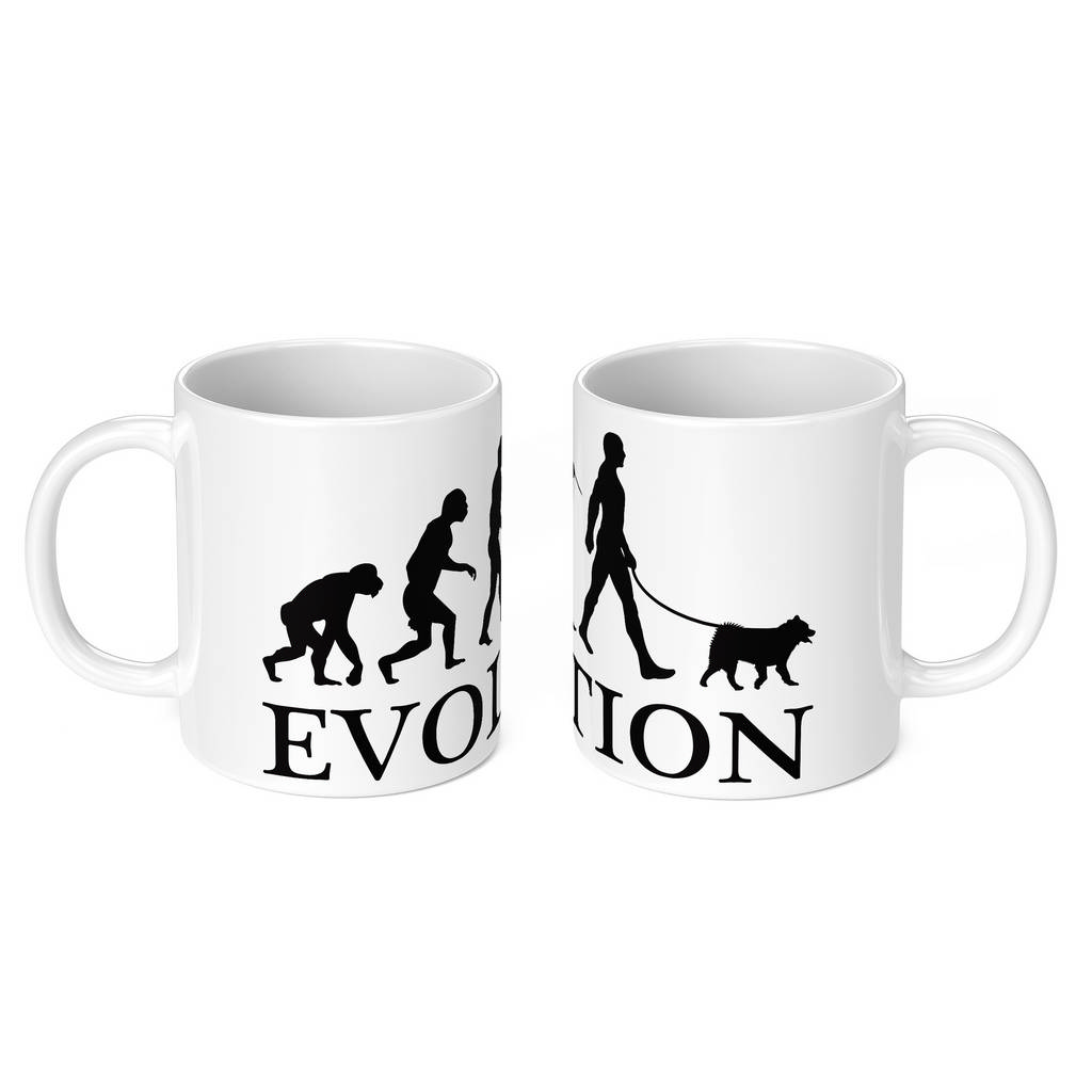 NORWEGIAN ELKHOUND EVOLUTION 11oz NOVELTY MUG Mugs