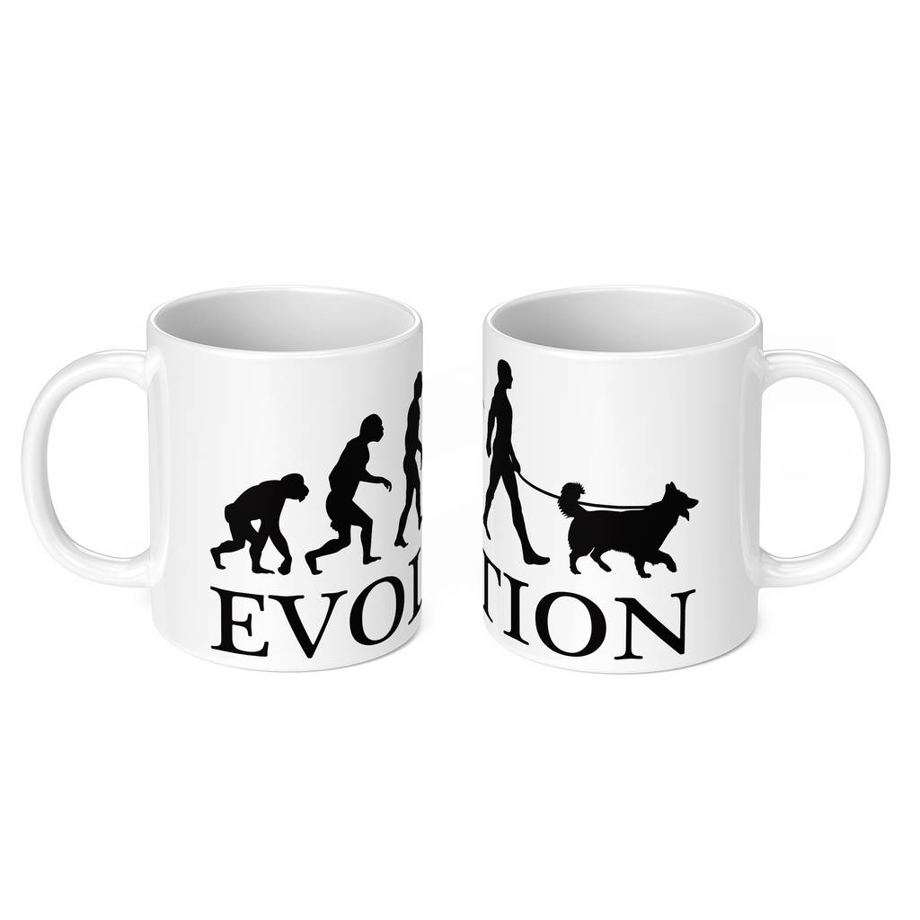 SHETLAND SHEEPDOG EVOLUTION 11oz NOVELTY MUG Mugs