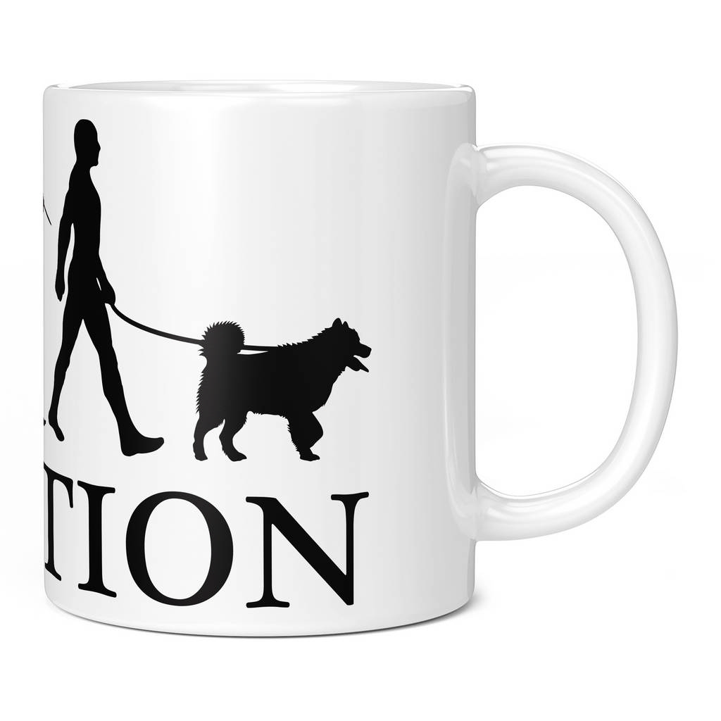 SIBERIAN HUSKY EVOLUTION 11oz NOVELTY MUG Mugs