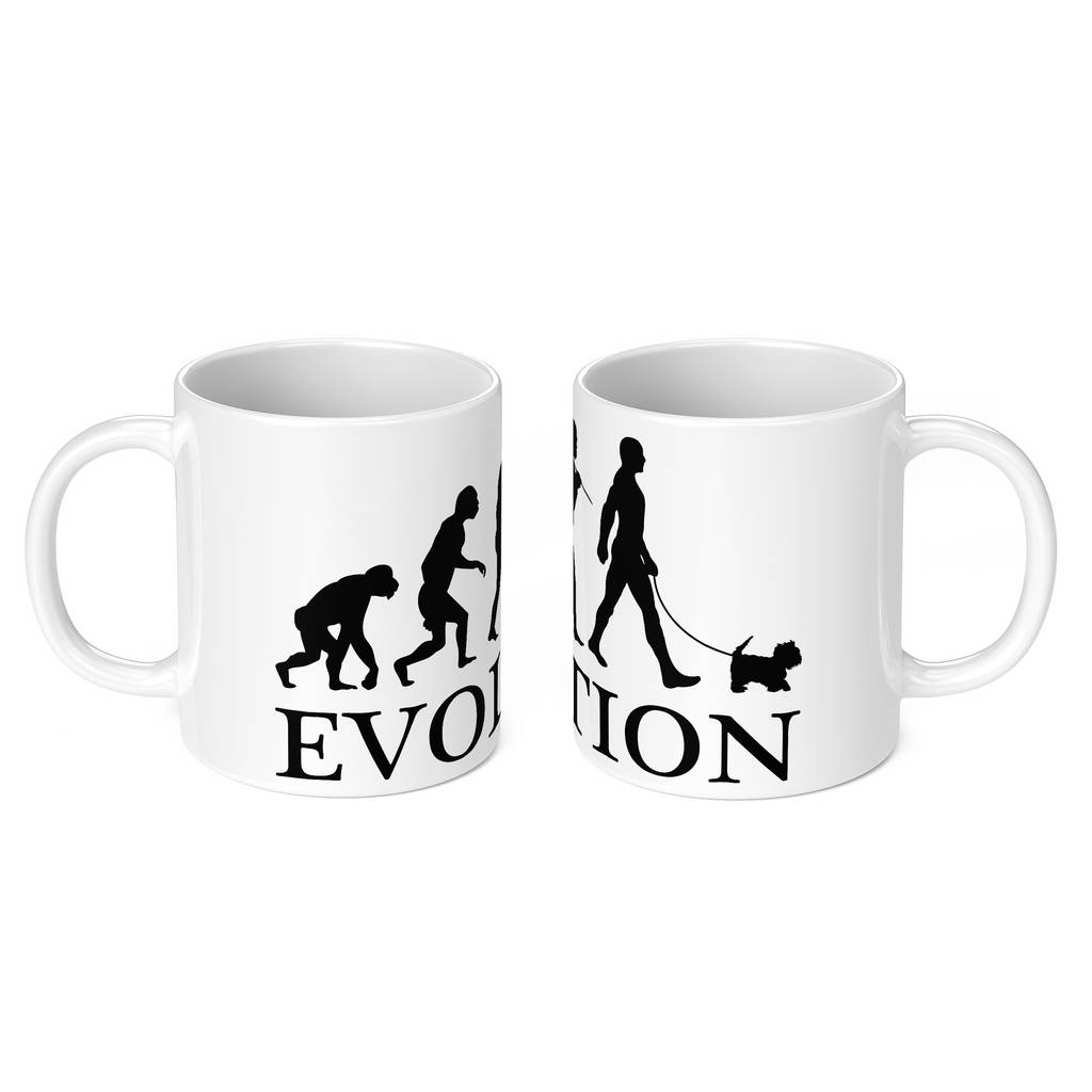 YORKSHIRE TERRIER EVOLUTION 11oz NOVELTY MUG Mugs