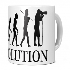 PHOTOGRAPHER EVOLUTION 11OZ NOVELTY MUG