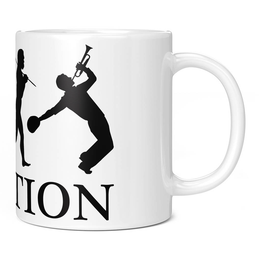 JAZZ TRUMPET PLAYER EVOLUTION 11oz NOVELTY MUG Mugs