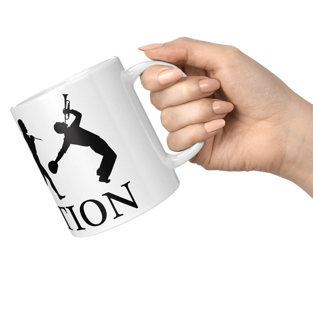 JAZZ TRUMPET PLAYER EVOLUTION 11oz NOVELTY MUG Mugs