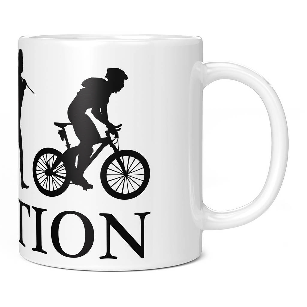 MOUNTAIN BIKE EVOLUTION 11oz NOVELTY MUG Mugs