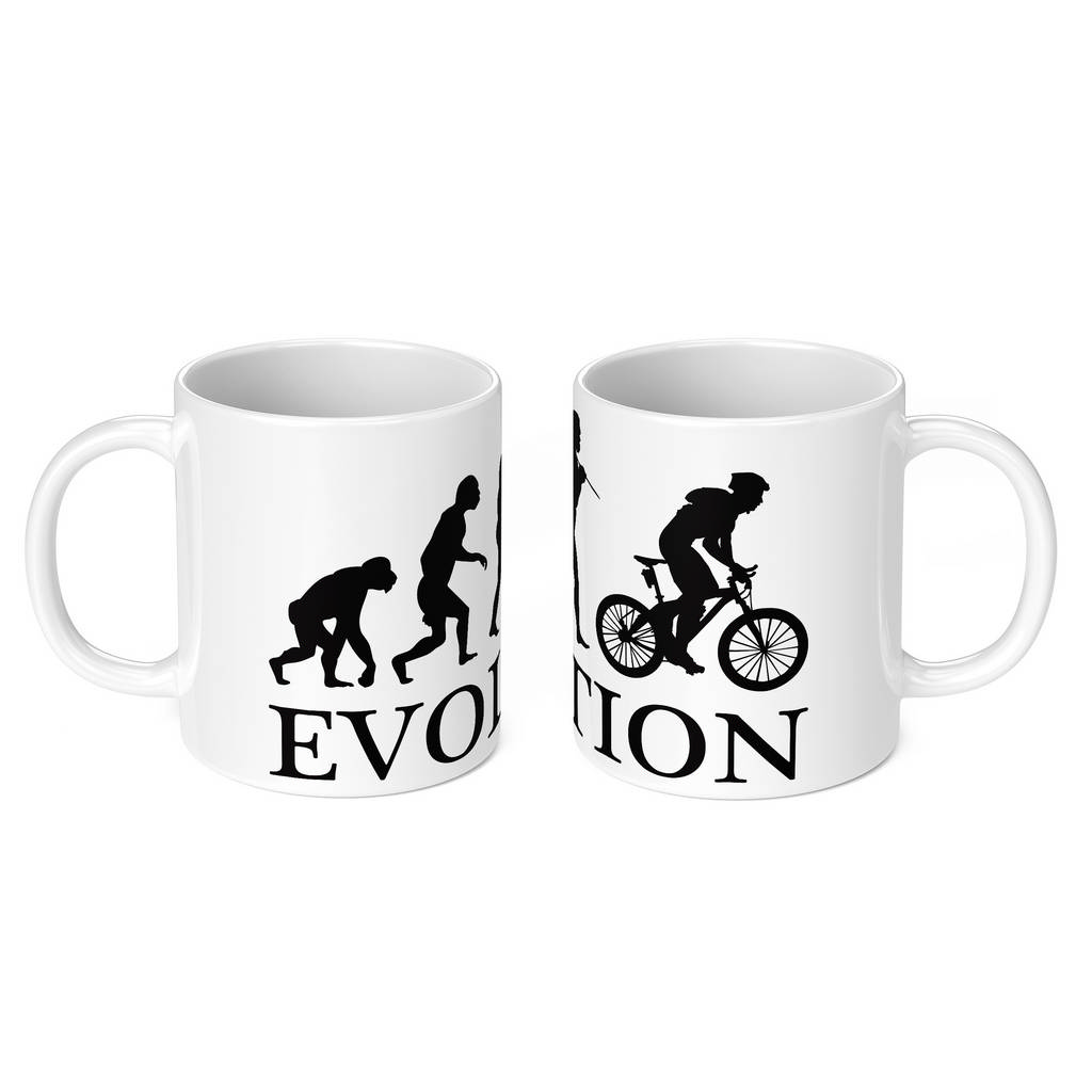MOUNTAIN BIKE EVOLUTION 11oz NOVELTY MUG Mugs