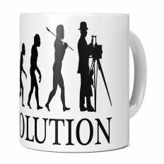 VINTAGE PHOTOGRAPHER EVOLUTION 11OZ NOVELTY MUG