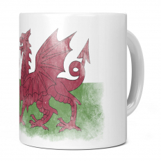 WALES FADED FLAG 11OZ NOVELTY MUG