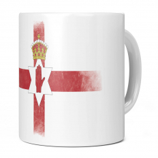 NORTHERN IRELAND FADED FLAG 11OZ NOVELTY MUG