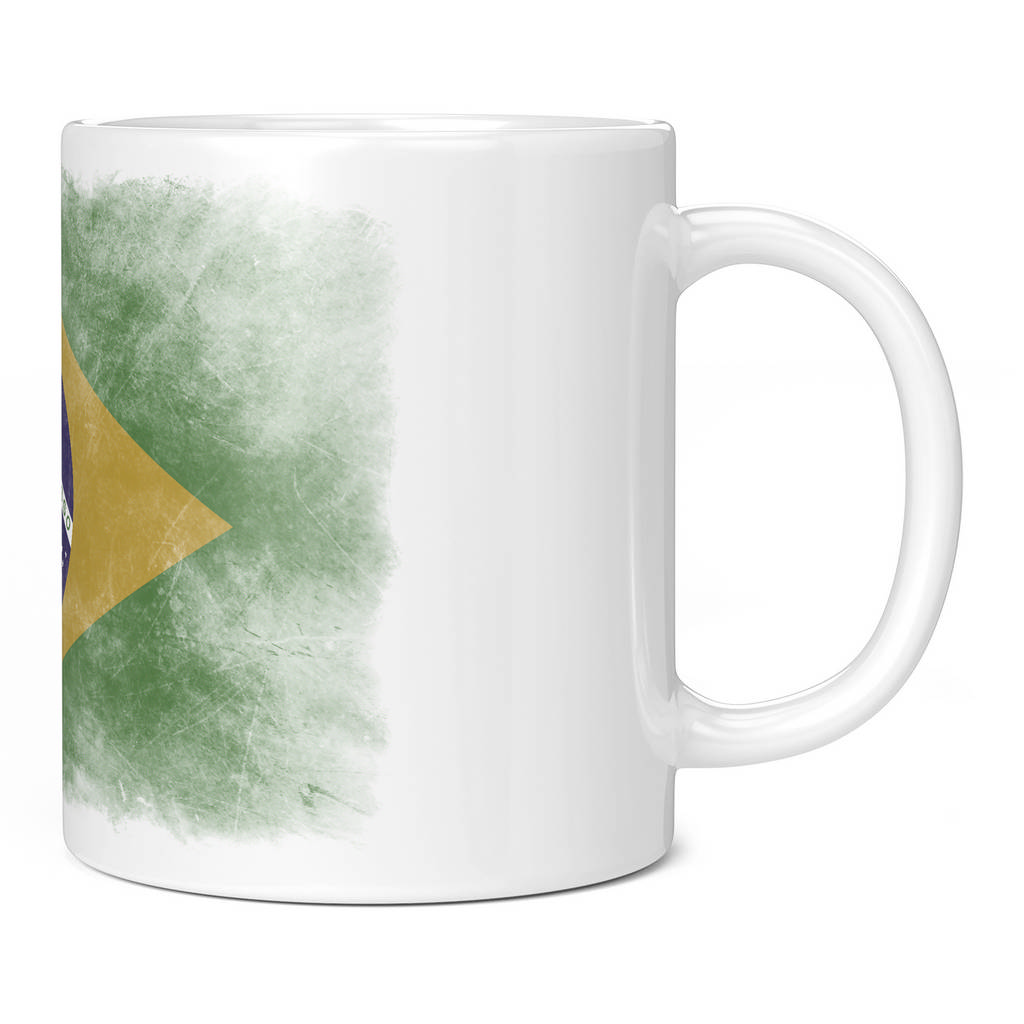 BRAZIL FADED FLAG 11oz NOVELTY MUG Mugs